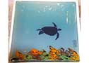 TURTLE195 - turtle plate - 19cm sq